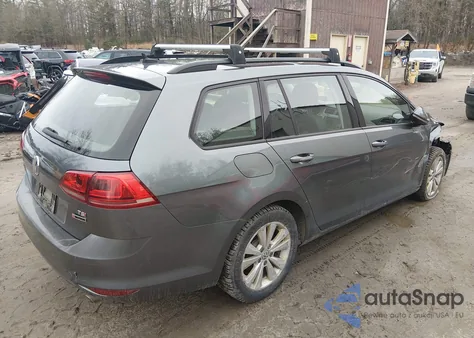 2017 Volkswagen Golf Sportwagen Tsi S из США, поврежденный, VIN 3VW017AU2HM507737